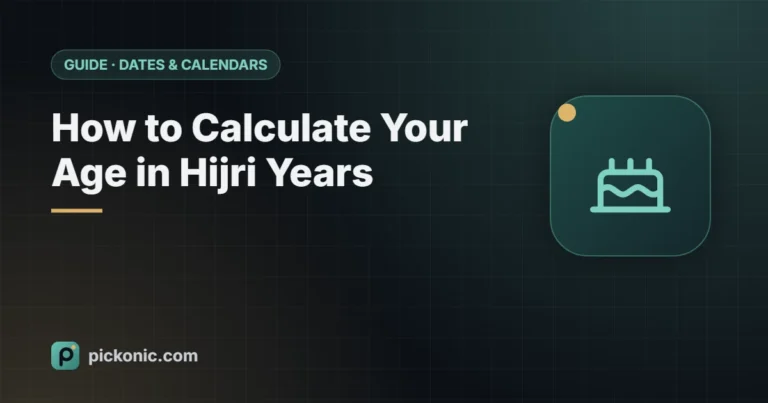 How to Calculate Your Age in Hijri Years