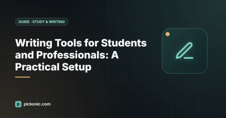 Writing Tools for Students and Professionals: A Practical Setup