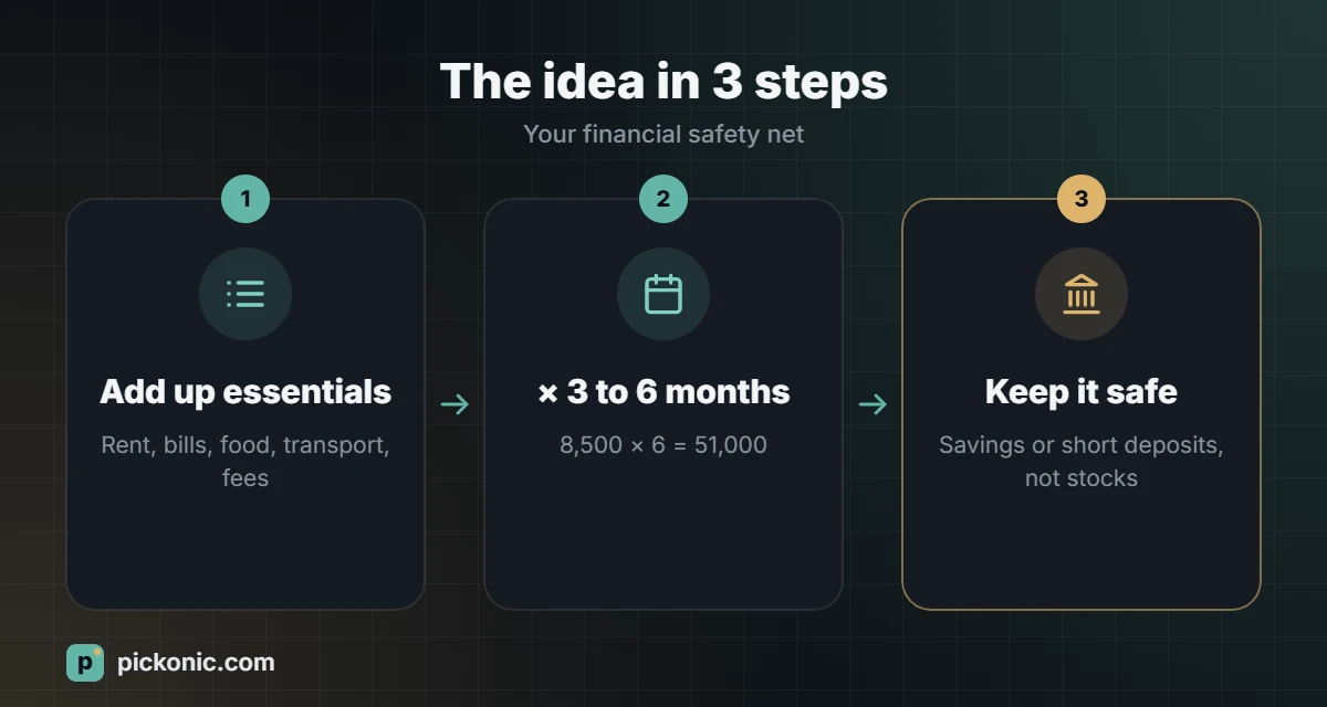 The idea in 3 steps: Your financial safety net