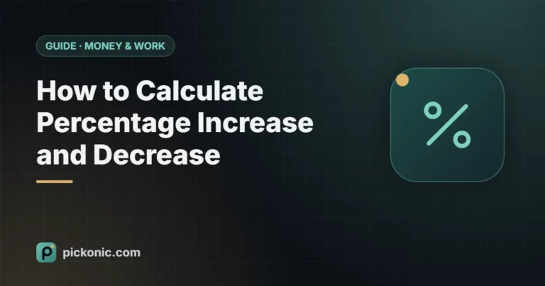 How to Calculate Percentage Increase and Decrease