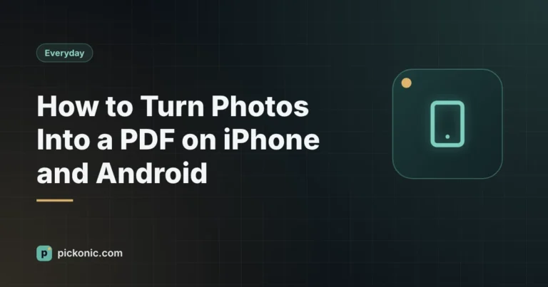 How to turn photos into a PDF on iPhone and Android