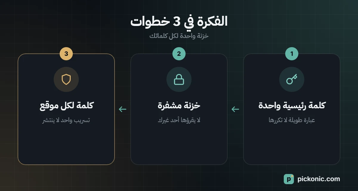 الفكرة في 3 خطوات: خزنة واحدة لكل كلماتك
