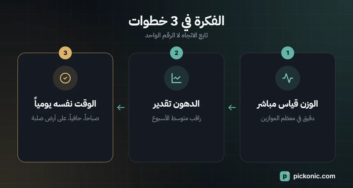 الفكرة في 3 خطوات: تابع الاتجاه لا الرقم الواحد