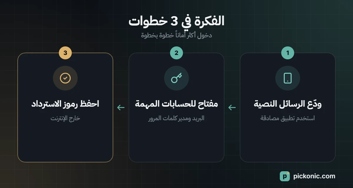 الفكرة في 3 خطوات: دخول أكثر أماناً خطوة بخطوة